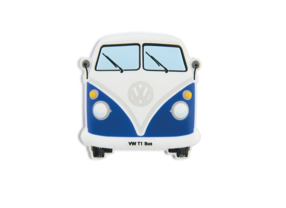 BRISA VW Collection - Volkswagen Bus T1 Camper Van Transporter Gummimagnet - Front/Blau