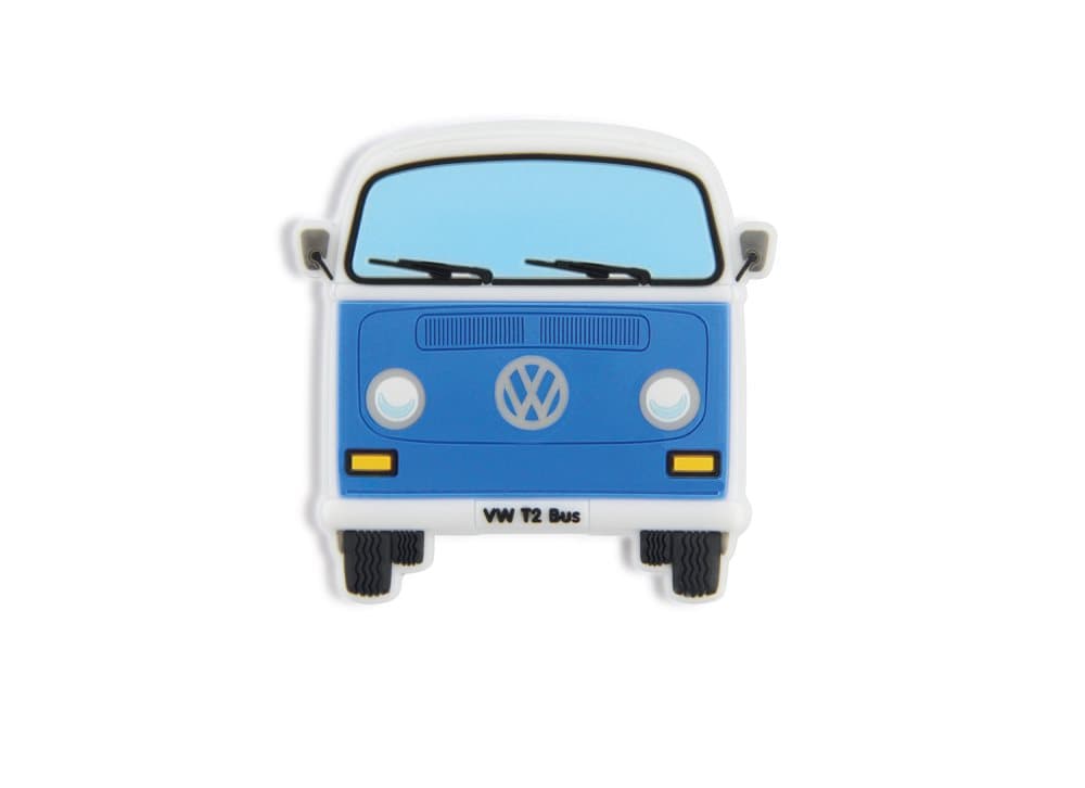 BRISA VW Collection - Volkswagen Bus T2 Camper Van Transporter Gummimagnet - Front/Blau