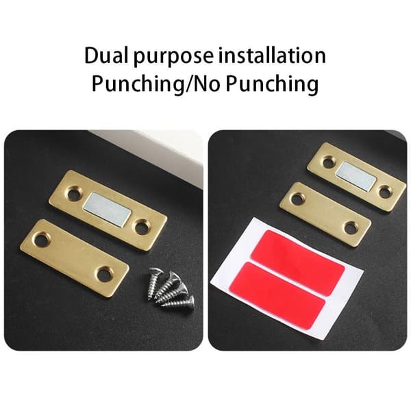 2Pcs / Set Magnetic Door Catch Drawer Cabinet Closer Adhesive