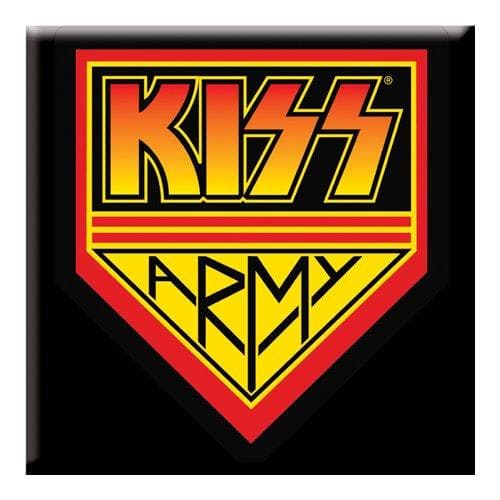 Kiss Armé kylskåpsmagnet Black/Yellow/Orange One Size