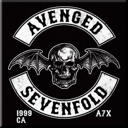 Avenged Sevenfold Kylskåpsmagnet med logotyp Black/White One Size