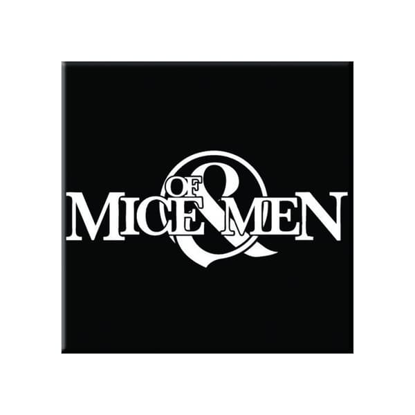 Of Mice And Men Kylskåpsmagnet med logotyp Black/White One Size
