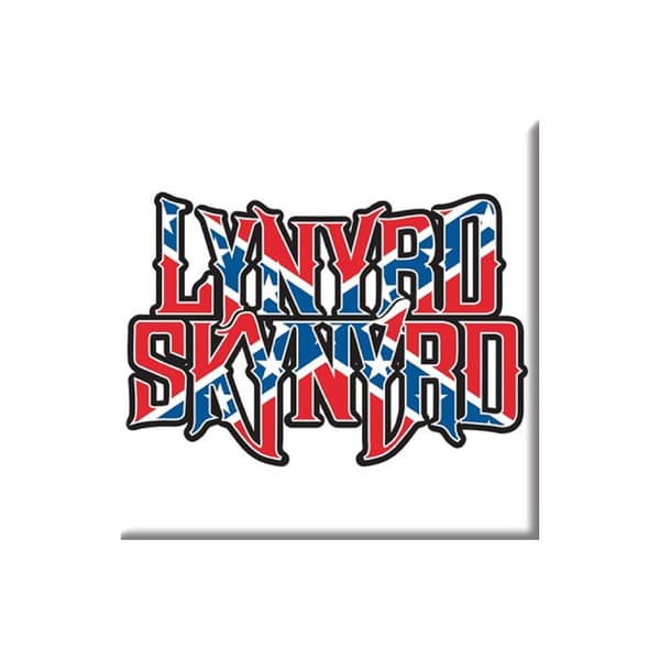 Lynyrd Skynyrd Kylskåpsmagnet med logotyp Red/Blue/White One Size