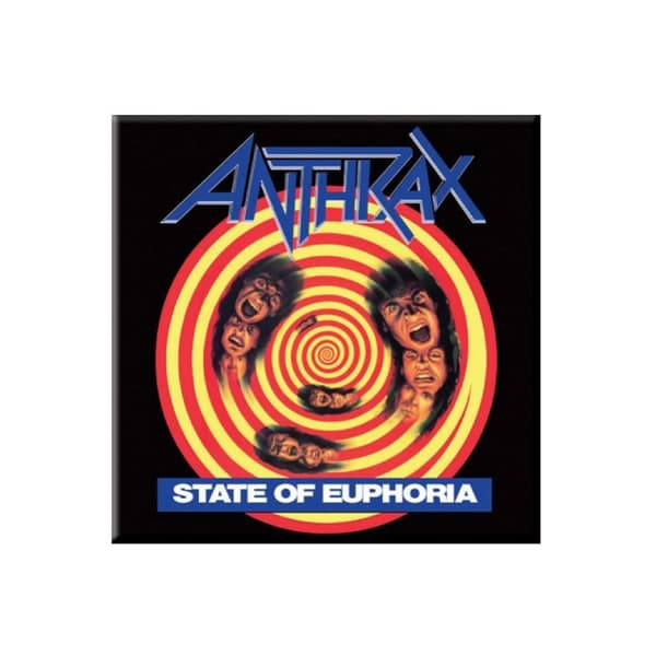 Anthrax State Of Euphoria Fridge Magnet Black/Blue/Yellow One Size