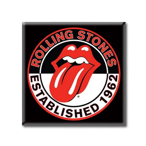 The Rolling Stones Est. 1962 kylskåpsmagnet Black/Red/White One Size