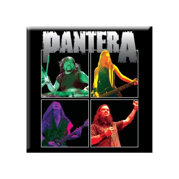 Pantera Band kylskåpsmagnet Black/Multicoloured One Size