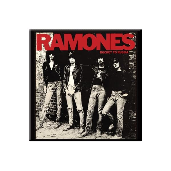 Ramones Raket till Ryssland kylskåpsmagnet Red/Multicoloured One Size