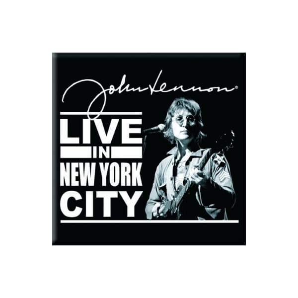 John Lennon Live In New York City Kylskåpsmagnet Black/White One Size