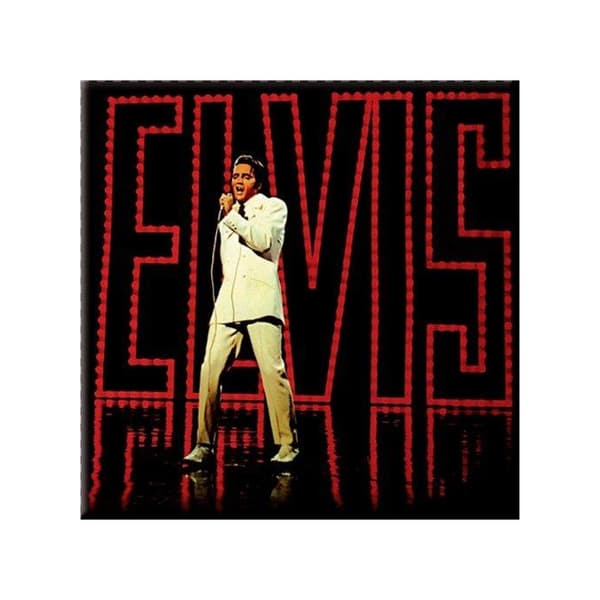 Elvis Presley 68 Special kylskåpsmagnet Black/Red One Size