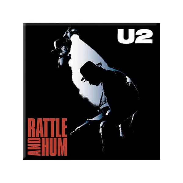 U2 Rattle & Hum kylskåpsmagnet Black/Red One Size