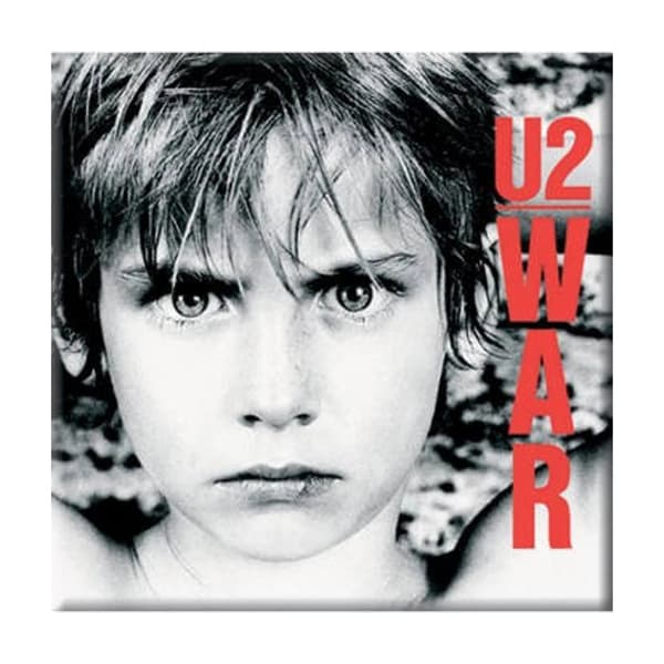 U2 War Fridge Magnet White/Black/Red One Size