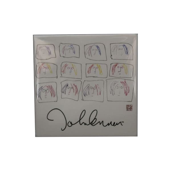 John Lennon Imagine Motion Montage Kylskåpsmagnet White One Size