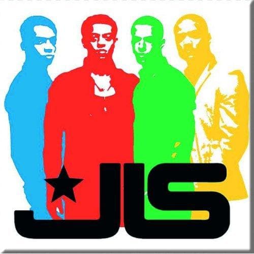 JLS Kylskåpsmagnet med silhuett av band Multicoloured One Size