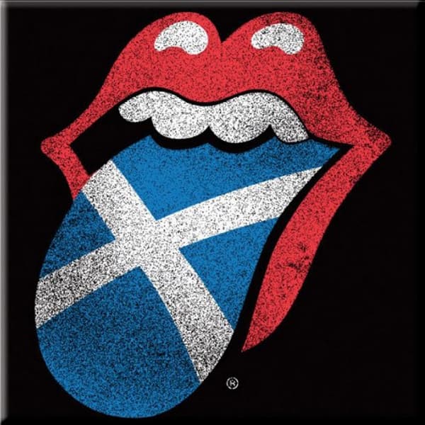 The Rolling Stones Tongue Scotland Fridge Magnet Black/Red/Blue One Size