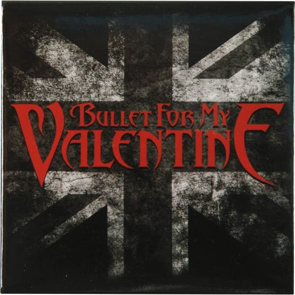 Bullet For My Valentine Union Jack kylskåpsmagnet Black/Red One Size