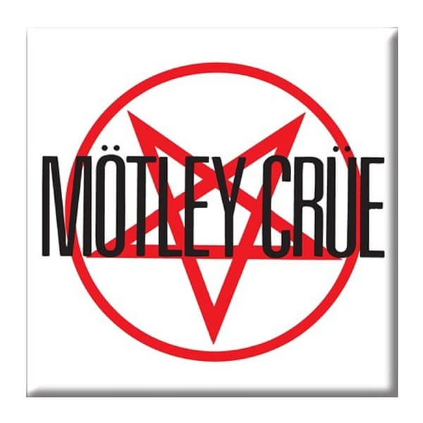 Motley Crue Shout At The Devil kylskåpsmagnet White/Red/Black One Size
