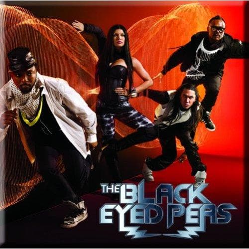 Black Eyed Peas Boom Boom Pow Band Foto Kylskåpsmagnet Red/Black One Size