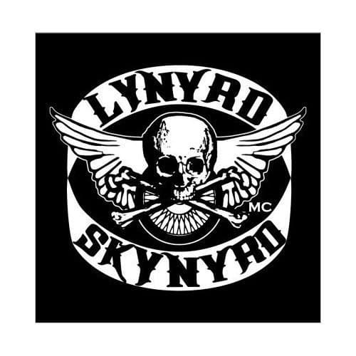 Lynyrd Skynyrd Biker Patch Logotyp Kylskåpsmagnet Black/White One Size