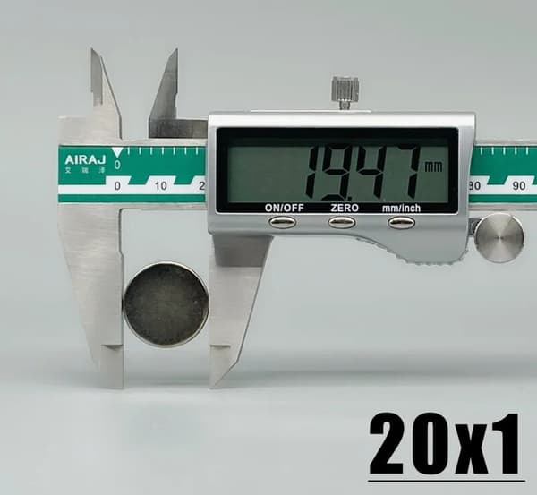 10 st 20 x 1 mm Neodymmagneter / N35 magnet Magneter