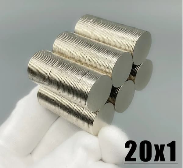 10 st 20 x 1 mm Neodymmagneter / N35 magnet Magneter