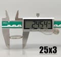 Miniatyrbild 4 av 5: 5 st 25 x 3 mm Neodymmagneter / N35 magnet Magneter