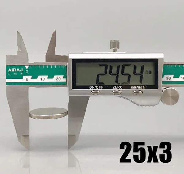 5 st 25 x 3 mm Neodymmagneter / N35 magnet Magneter