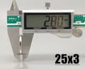 Miniatyrbild 5 av 5: 5 st 25 x 3 mm Neodymmagneter / N35 magnet Magneter