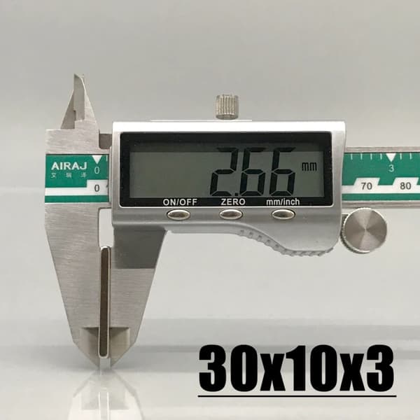 5 st 30 x 10 x 3 mm Neodymmagneter / N35 magnet Magneter