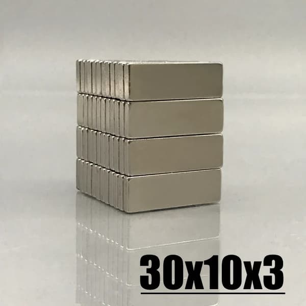 5 st 30 x 10 x 3 mm Neodymmagneter / N35 magnet Magneter