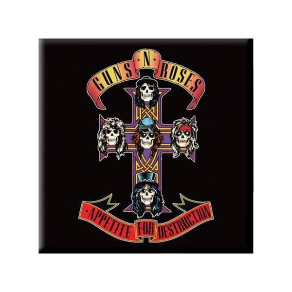 Guns N Roses Appetite For Destruction kylskåpsmagnet Black/Multicoloured One Size