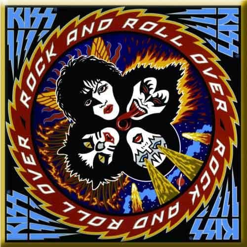 Kiss Rock N´ Roll Over Album kylskåpsmagnet Multicoloured One Size
