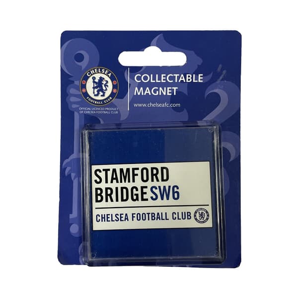 Chelsea FC Stamford Bridge Fridge Magnet Blue/White One Size