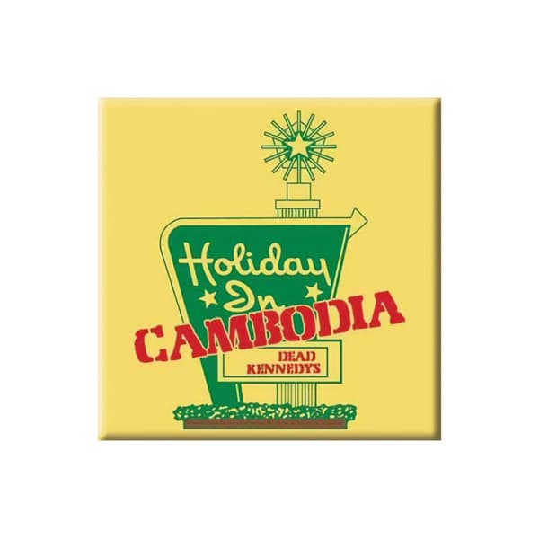 Dead Kennedys Holiday In Cambodia Fridge Magnet Yellow/Green One Size