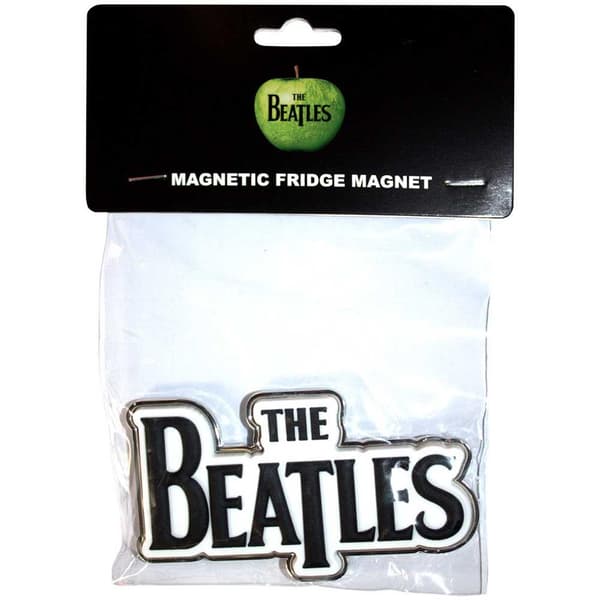 The Beatles Drop T Logo kylskåpsmagnet Black One Size