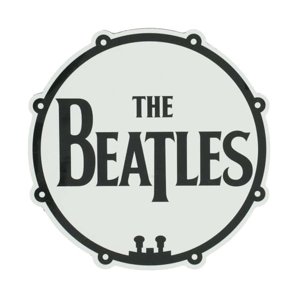 The Beatles Drum Logo Fridge Magnet White/Black One Size