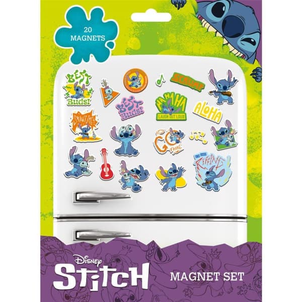 Lilo & Stitch Scrump Fridge Magnet Set (Pack of 20) Multicoloured One Size