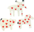 Pikkukuva 1 / 2: Magnet Jul Trä 3-pack Häst Gris Älg