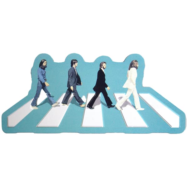 The Beatles Abbey Road Crossing Präglad kylskåpsmagnet Blue/White One Size