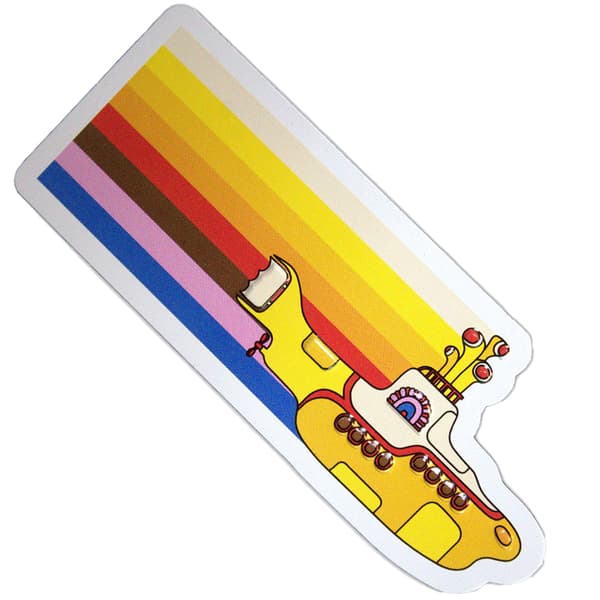 The Beatles Yellow Submarine Striped Fridge Magnet Multicoloured One Size