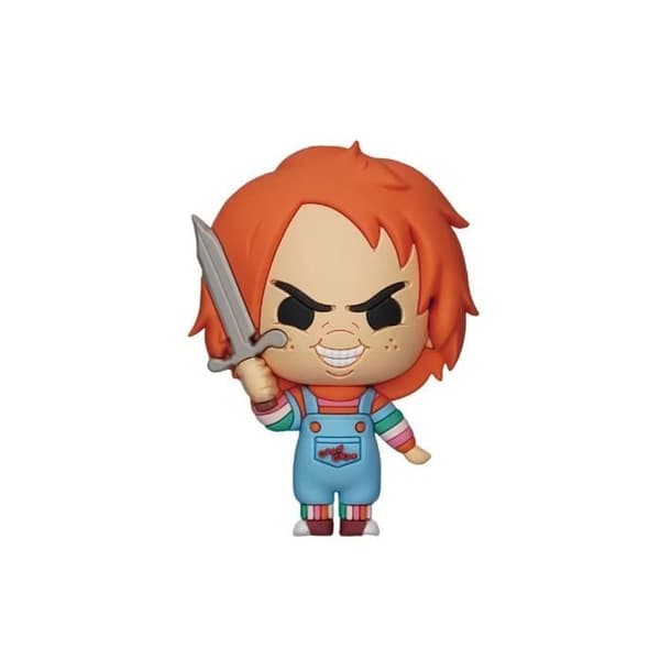 3D-magnet - MONOGRAM - CHUCKY - Med kniv - Officiellt licensierad - Blandat
