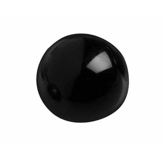 Halvmåne-magneter - MAUL - 30mm - Kraft 0,6kg - Färg Svart - Förpackning med 10 enheter