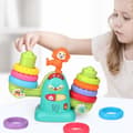 Miniatyrbild 2 av 4: TD® Pedagogiska leksaker för barn 0-3 år baby stapling koppar engelsk version regnbåge plast balansring