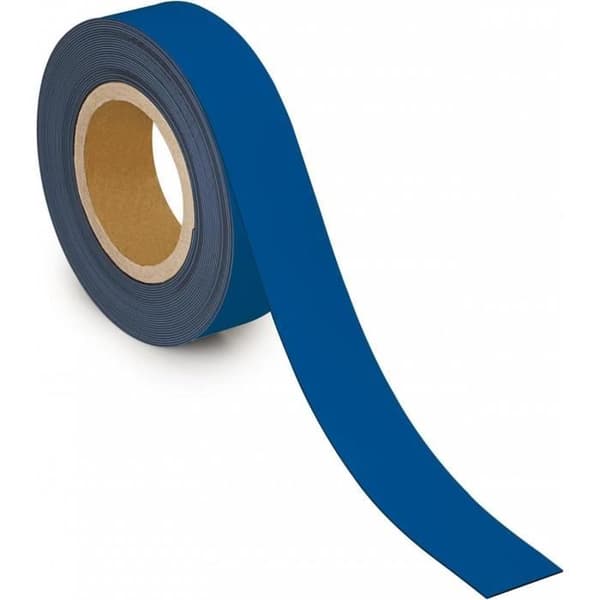 Magnetband, 40 mm x 10 m, tjocklek: 1 mm, blå