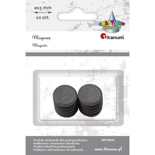 Magneetit 15 mm 10 kpl Titaania