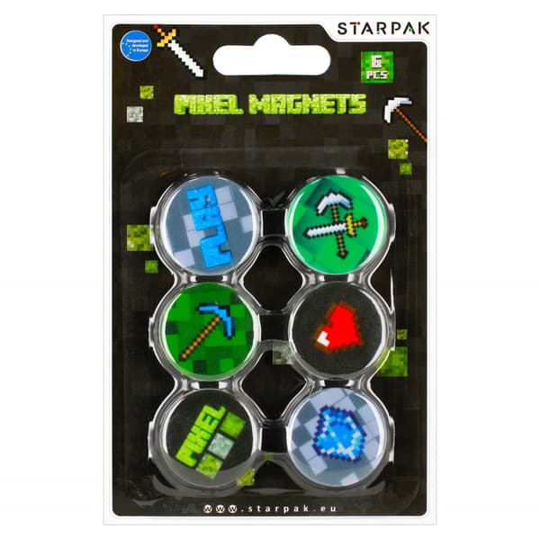 Magneter för brädor 33mm 6st Pixele Starpak