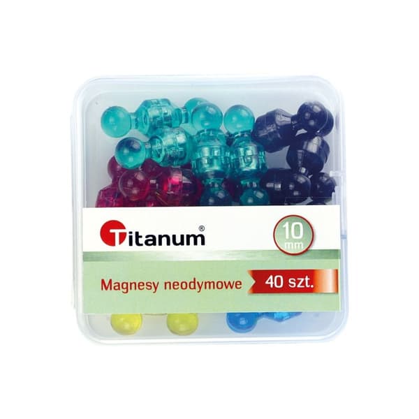Neodyymimagneettisekoitus 10 mm 40 kpl Titaania