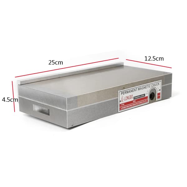 Permanent magnetisk chuck, høj maksimal magnetisk kraft, holdbar konstruktion af kobber og jern,125 250mm