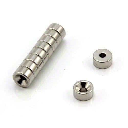 Magnet Expert Pack med 10 ringformade hantverksmagneter Sydpolen Neodymium N42 Styrka 2 kg 10 x 5 …