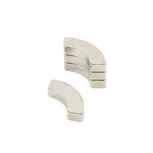 Magnetexpert 20 mm O.R. x 12,5 mm I.R. x 90 x 5 mm tjocklek Grad N42 neodym Arc Magnet - Drag 5 kg (Paket av