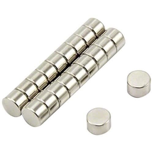 first4magnets Magnet Expert® 8mm diameter x 4mm N35 neodymium magnet, 1.47kg hållfasthet, pack av 10 -